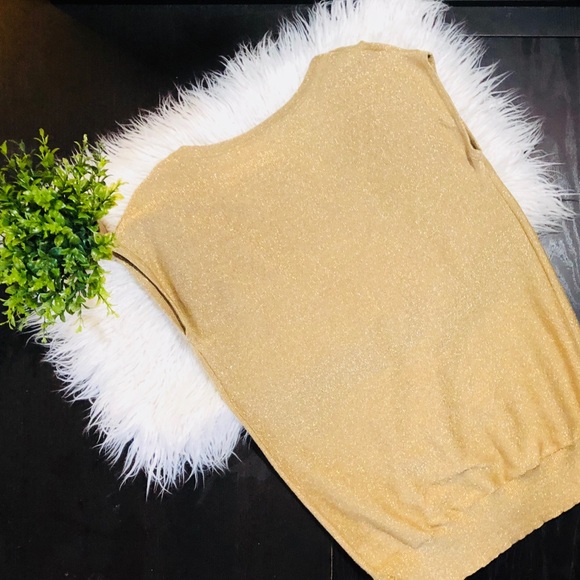 💰MICHAEL KORS💰GOLD STRETCH TUNIC - Picture 5 of 5